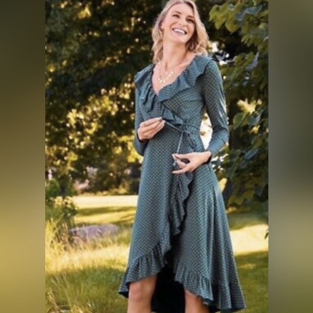 Matilda Jane Green High Low Dress small